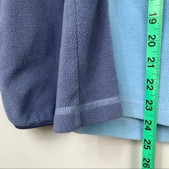 🍁 Columbia Arctic Air 1/2 Zip Fleece Sweater Sweatshirt Blue Periwinkle Women’s - Picture 7 of 9